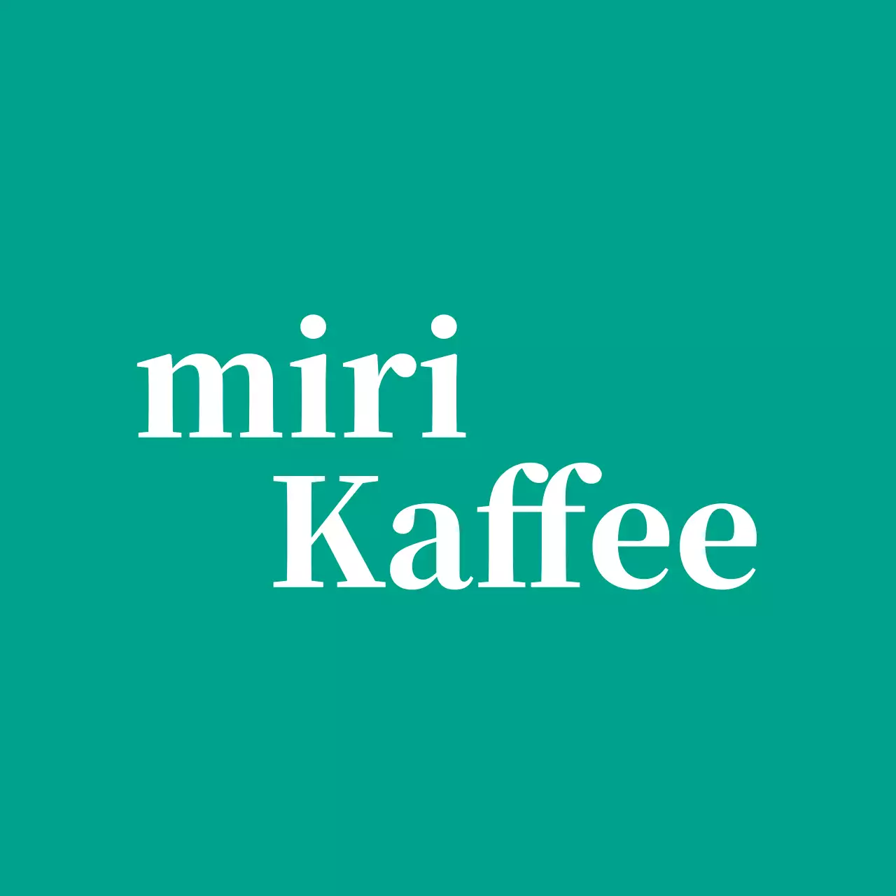 Cafe Ballette auf türkisem Hintergrund mit einem Logo in Englisch