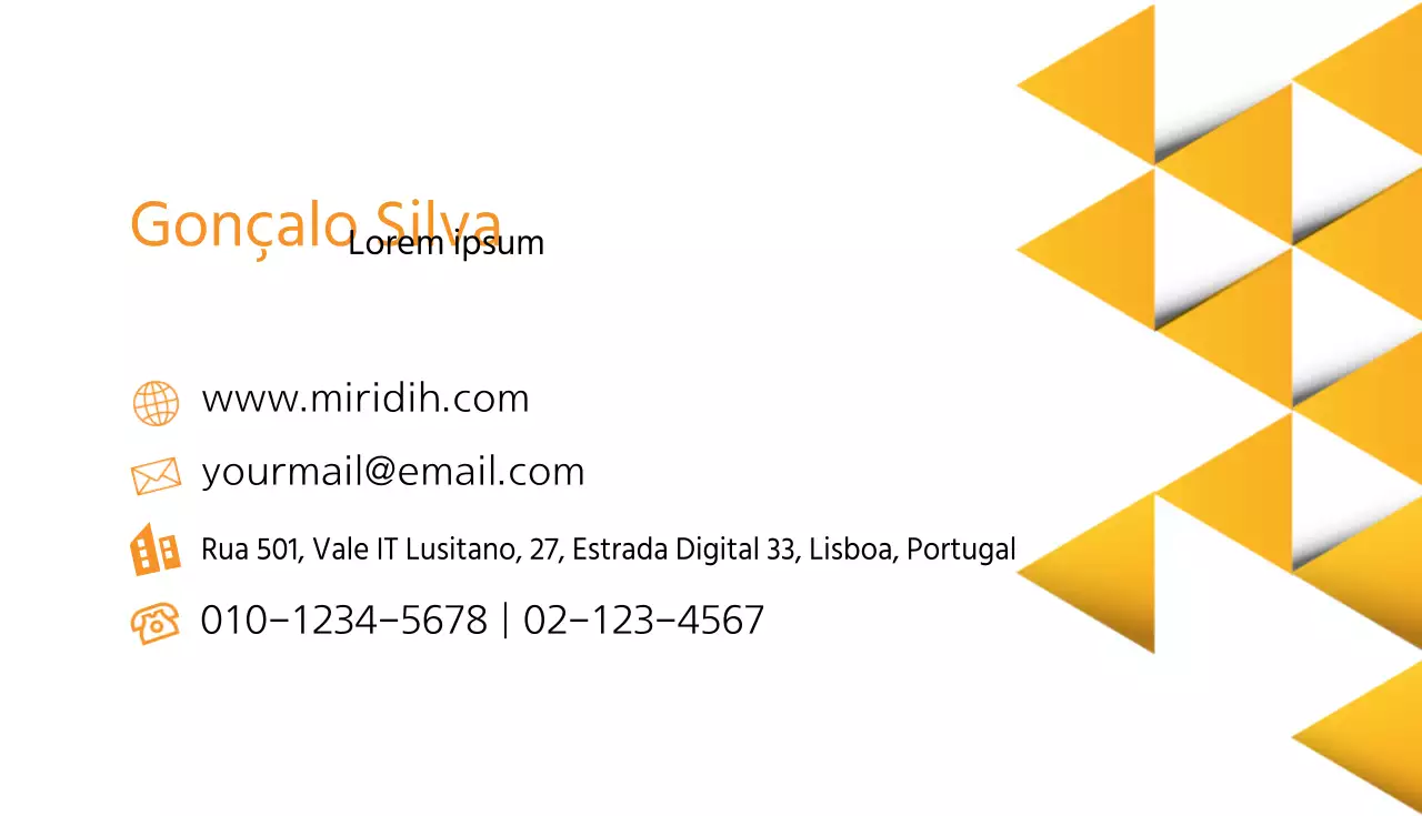 Cartões de visita de empresas