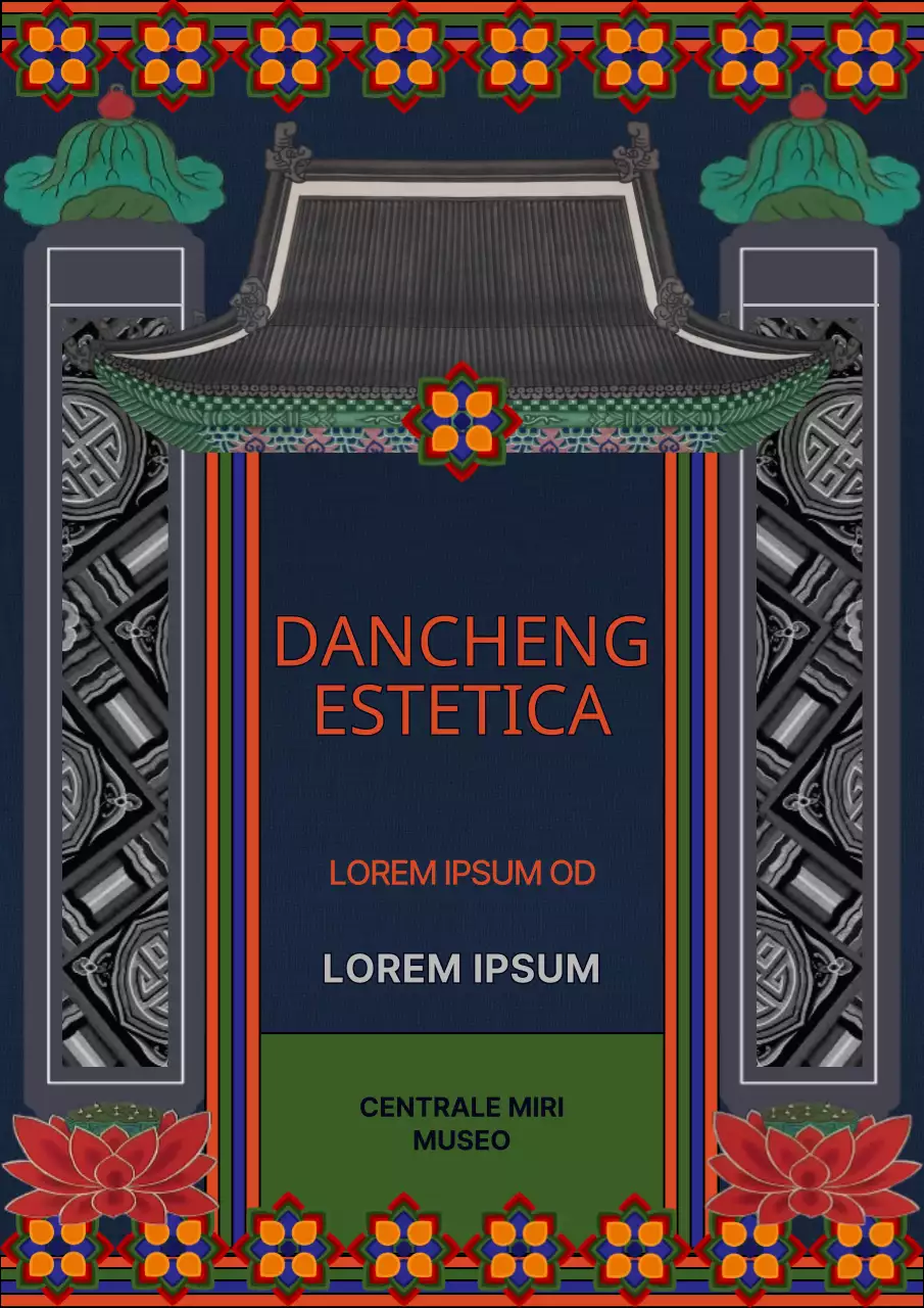 Guida alla visualizzazione del tradizionale motivo tancheng blu navy e rosso