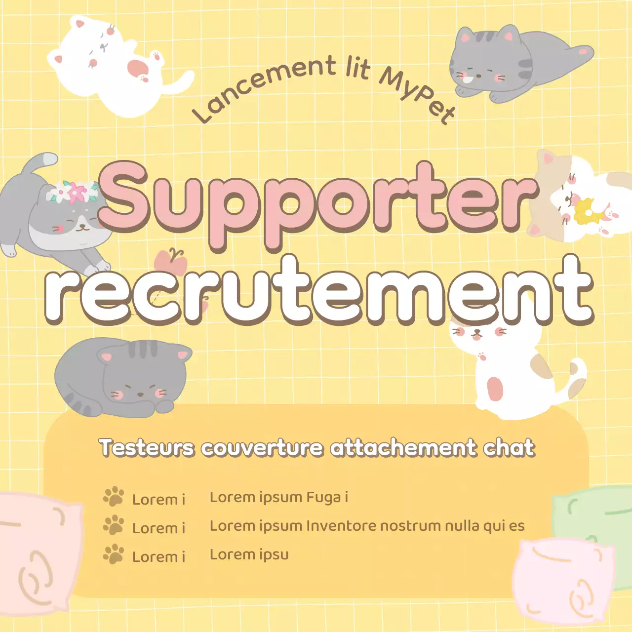 Faites la promotion de votre événement pour recruter des sympathisants pour Yellow the Cat