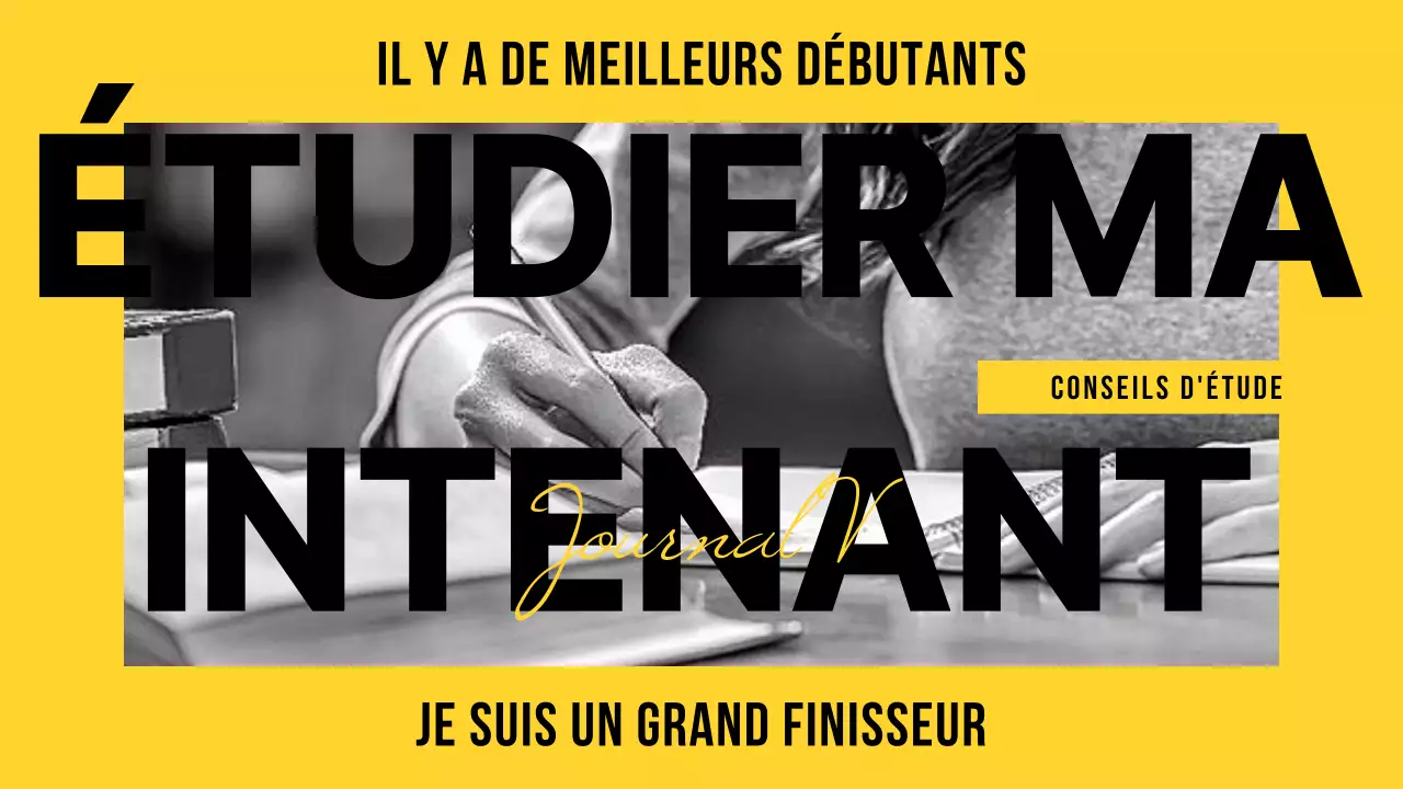 Miniature d'étude en bichromie jaune-noir