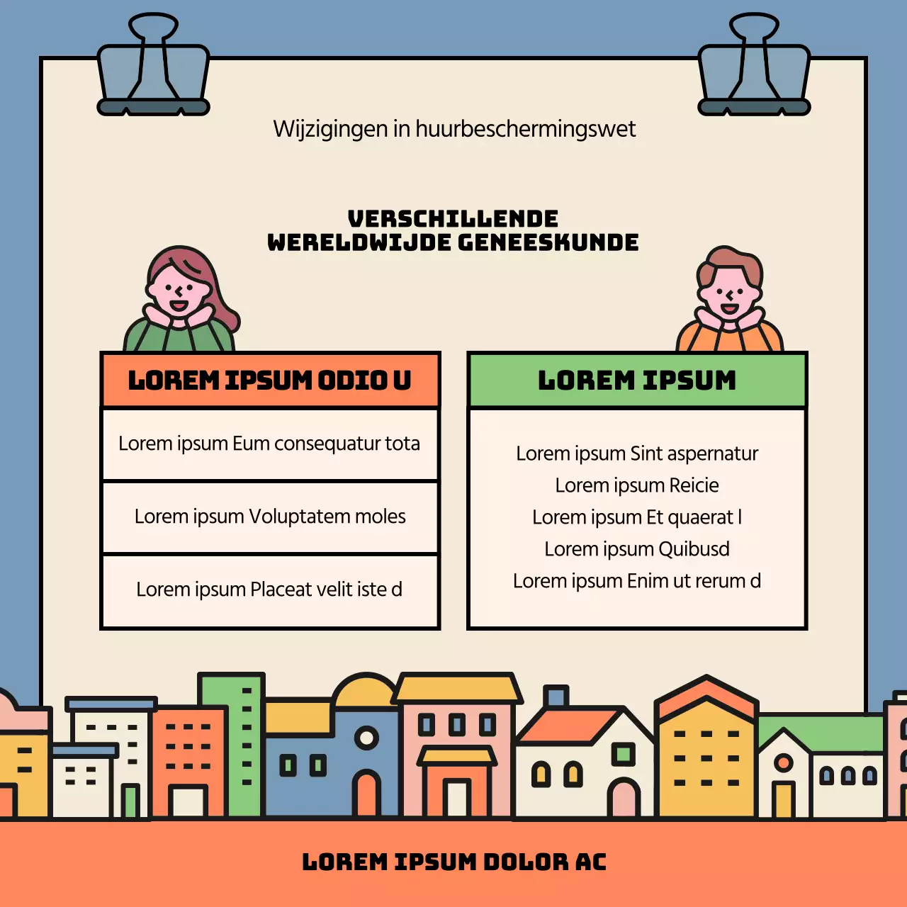 Leuke rood-blauwe charterovereenkomst wijziging