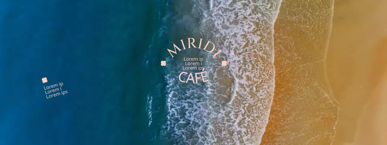Promova o seu café de praia com um ambiente de verão
