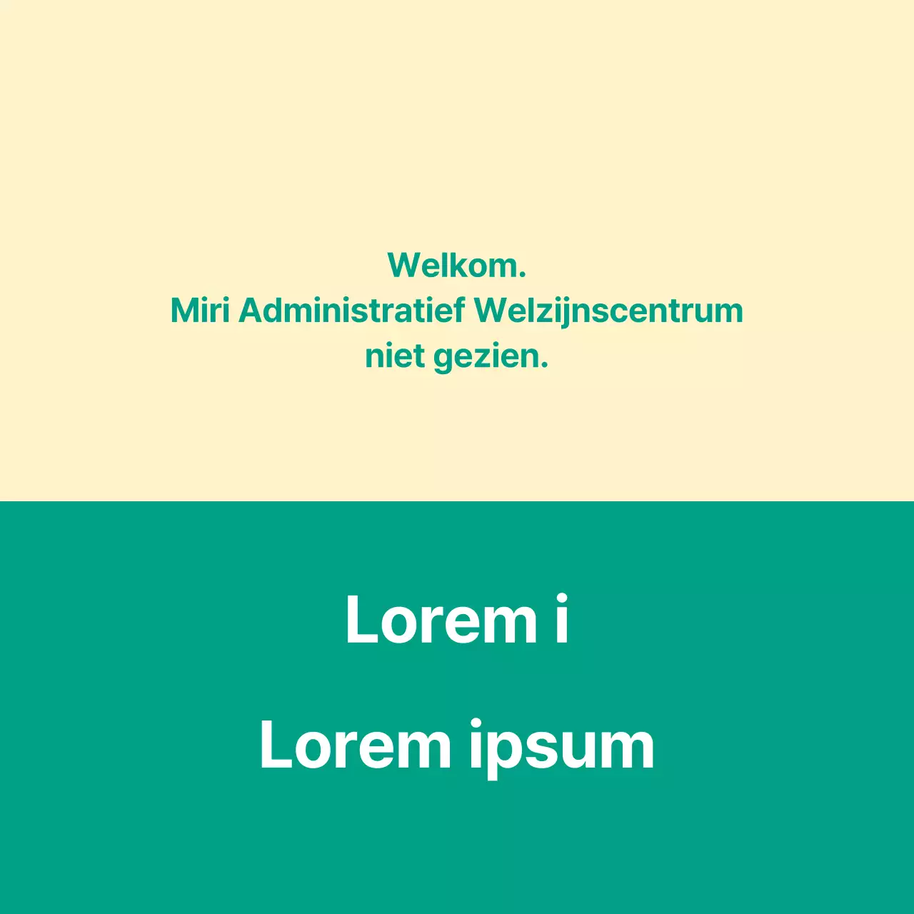 Een openbare welkomstbrief met een welkomstbord.