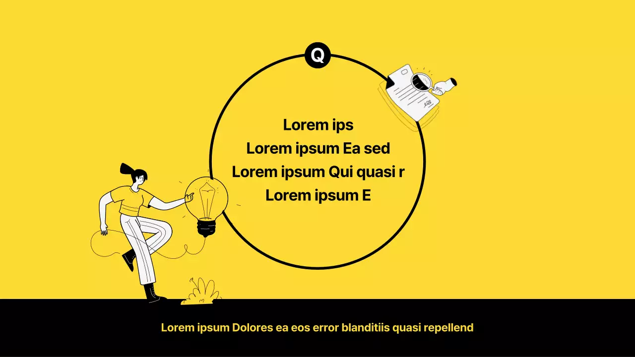 Plan de promotion marketing pour une chaussure de sport avec un concept d'illustration en couleurs vives dans les tons jaunes et noirs.