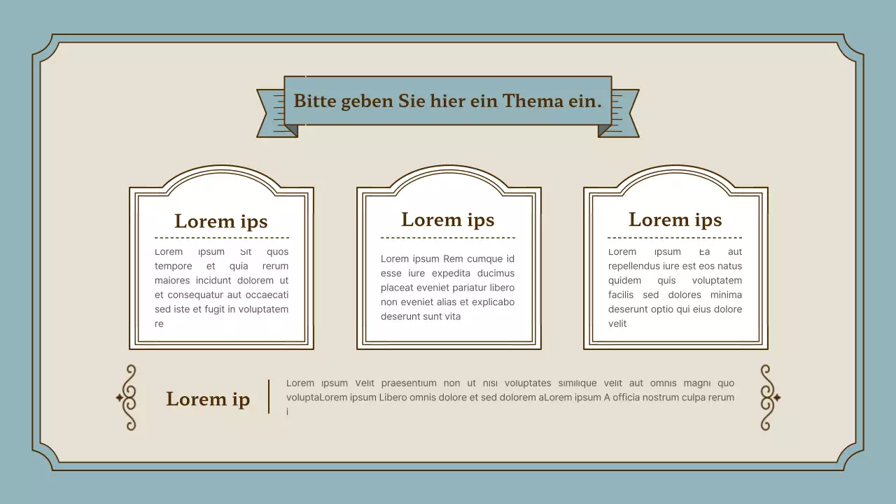 Präsentationskit für Vintage-Rahmen in Rosa und Gold