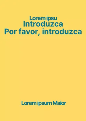 Un concepto sencillo con texto amarillo y azul