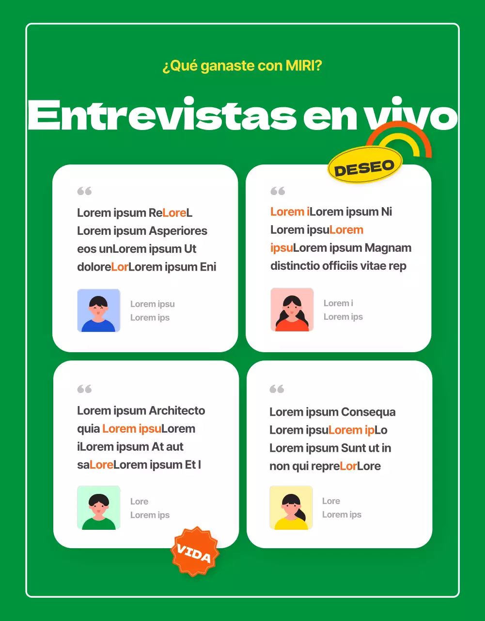 Conozca a nuestros jóvenes y enérgicos voluntarios internos de color naranja (página de detalles)