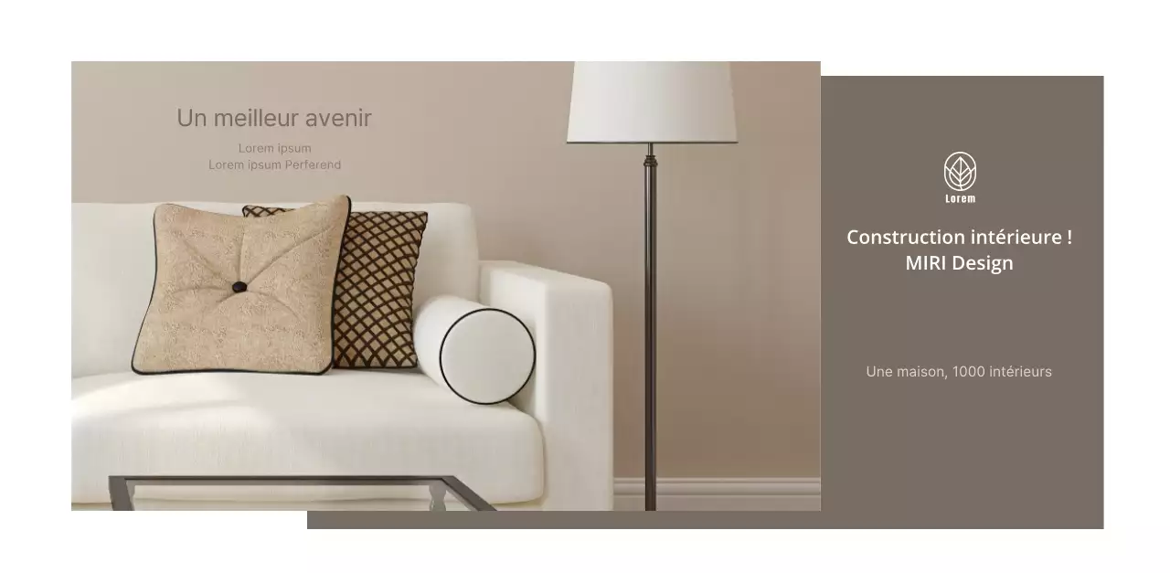 Calendrier d'aménagement intérieur blanc et épuré