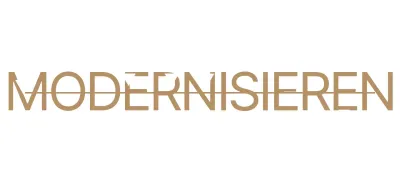 Ein edles, schlichtes Design mit Textakzenten in Weiß und Gold