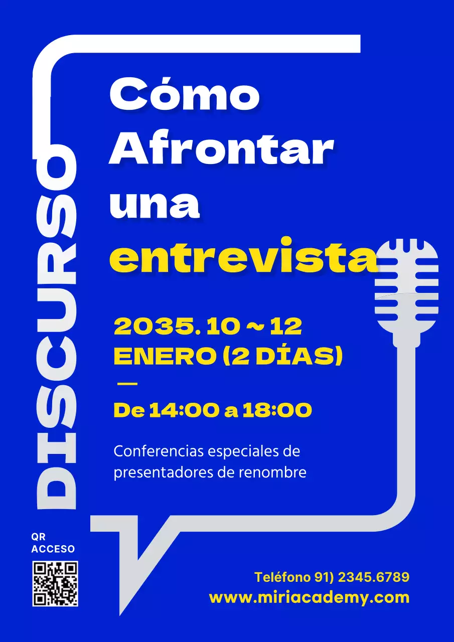 Una sencilla guía azul para la entrevista