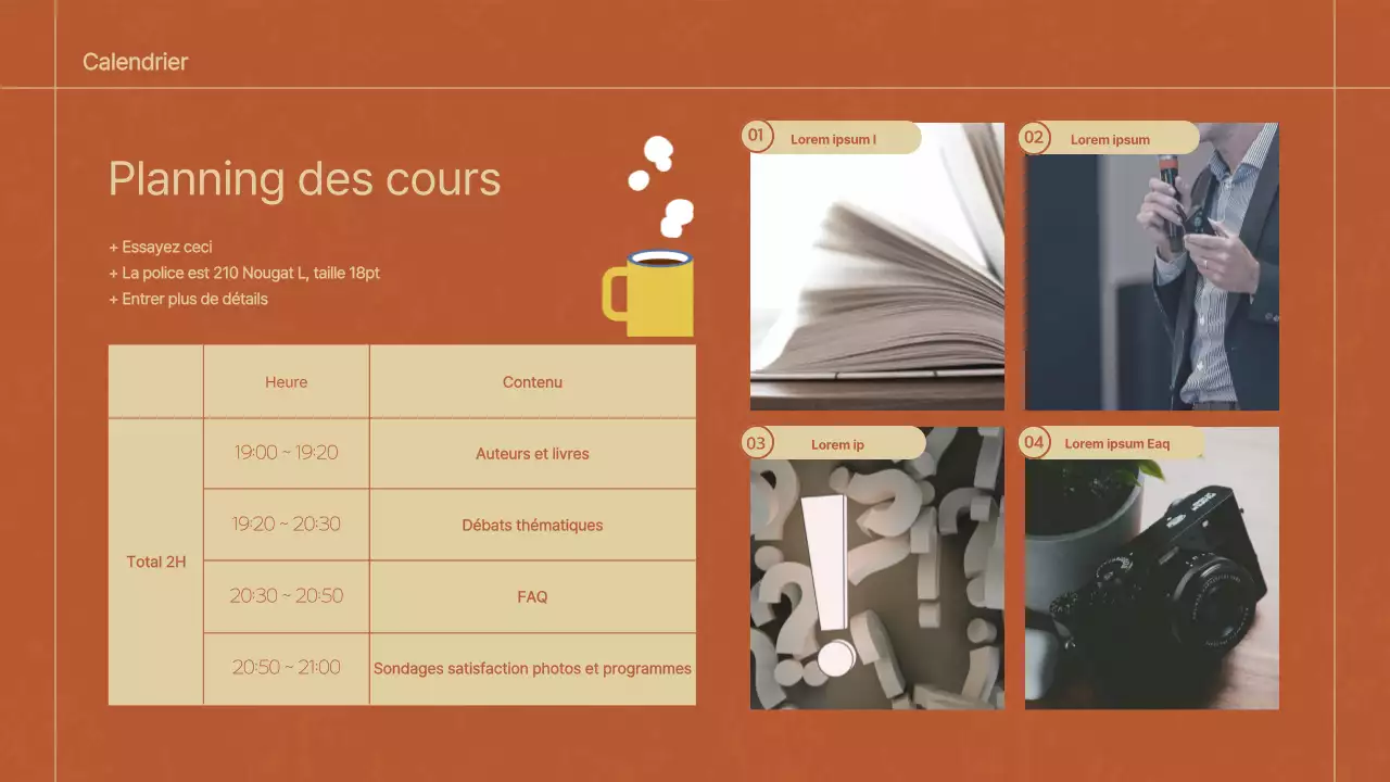 Thème de la leçon de lecture d'automne en marrons et beiges