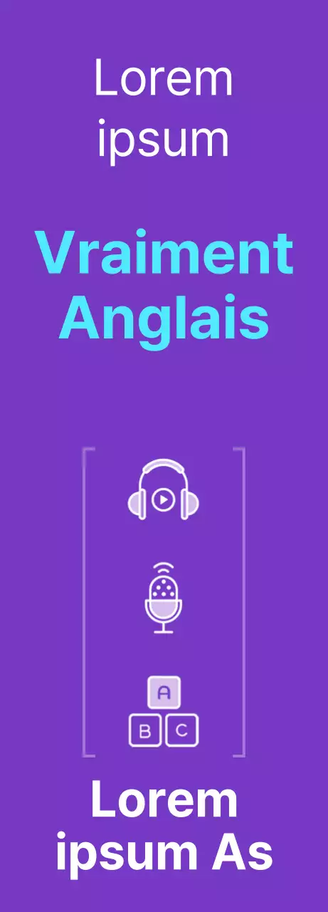 English Maths Academy en violet et bleu clair