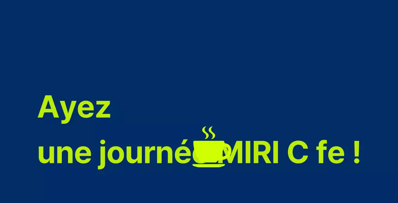 Banderole de café horizontale sur fond bleu marine