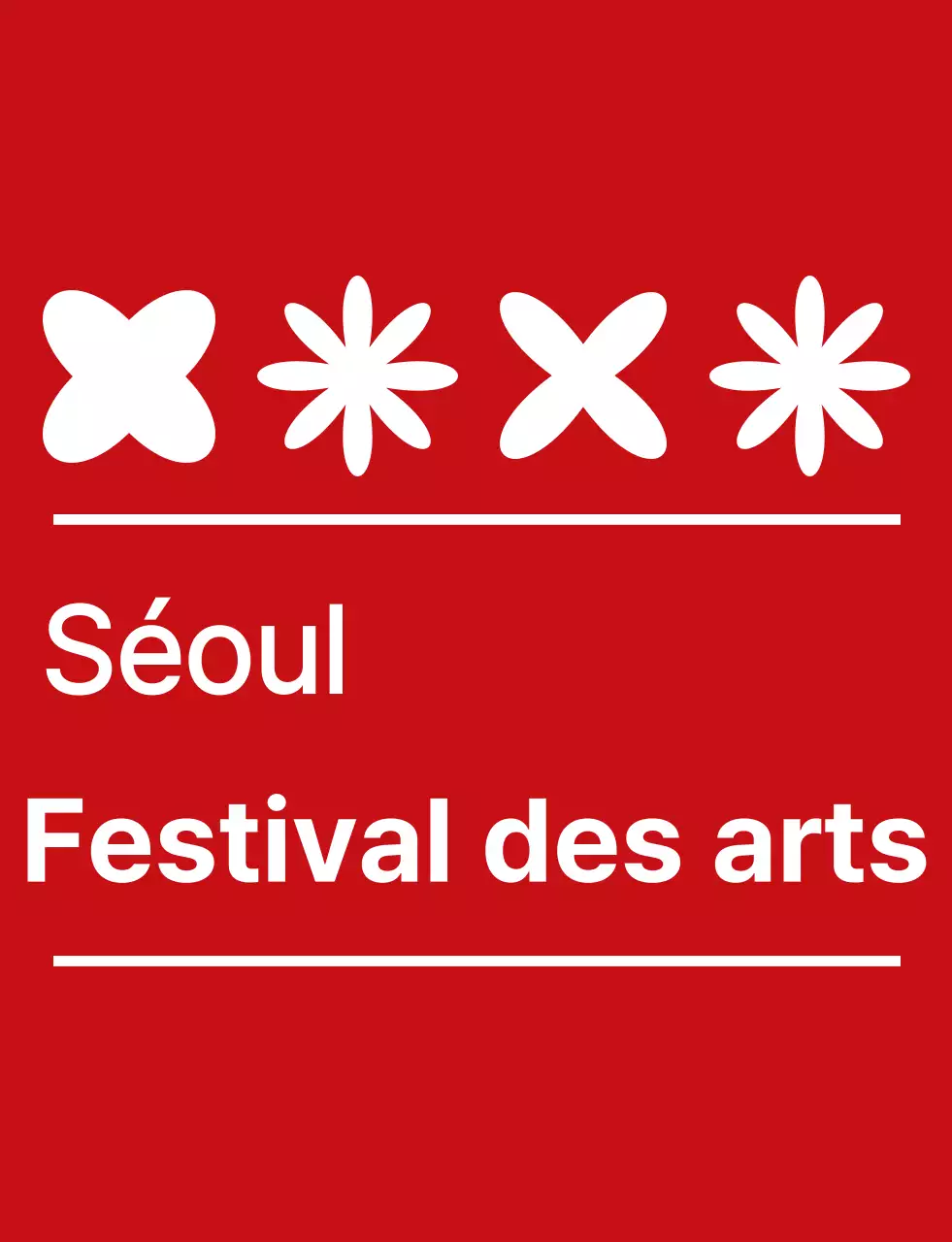 rouge et blanc simple festival des arts symbole logo style festival culturel personnel