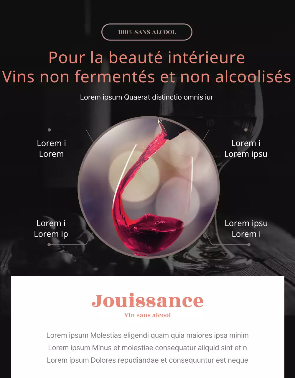 Détails de l'événement sur les vins sans alcool de Blacktone
