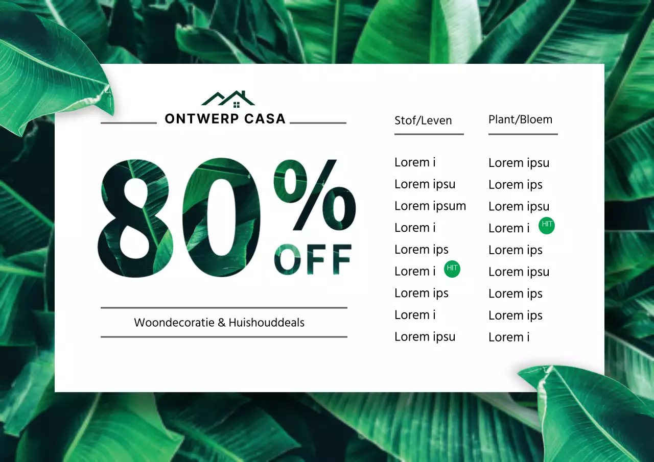 Woondecoratie aanbiedingen