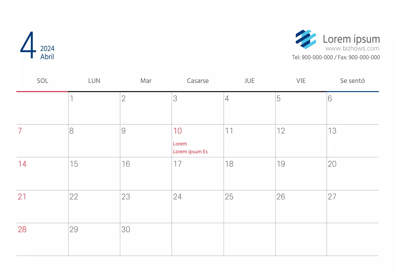 Marina Blanca Hospital Simple