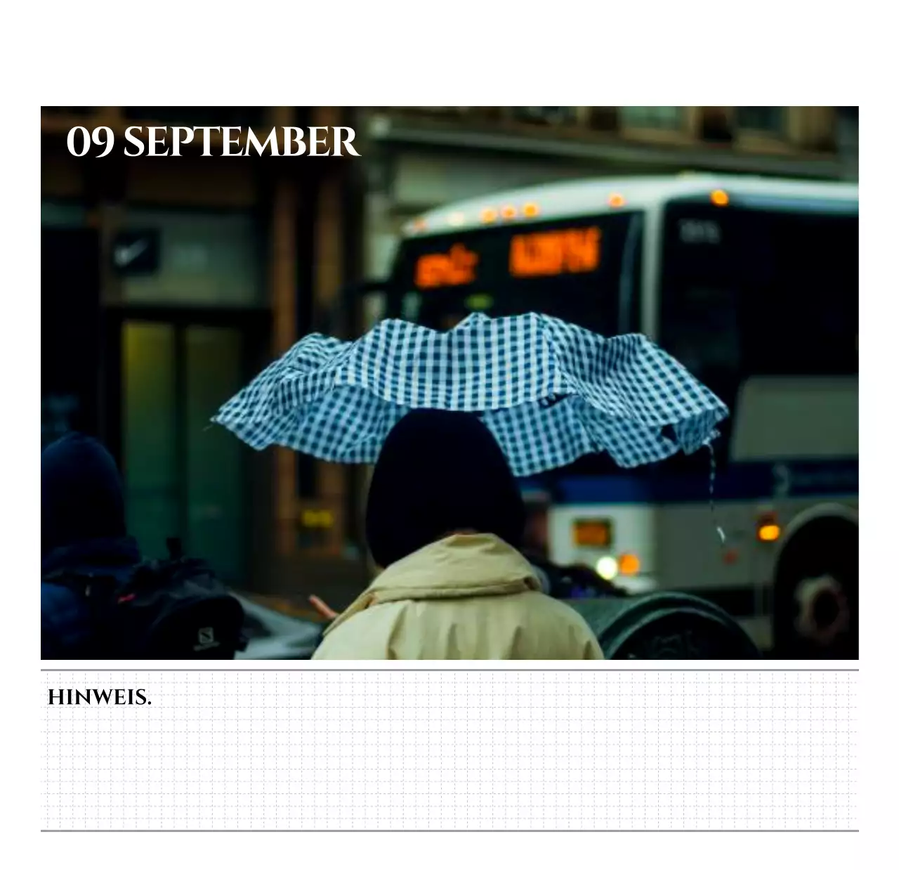 Einfacher Stil Wandkalender mit schwarz-weiß emotionalen Reisefotografie Konzept