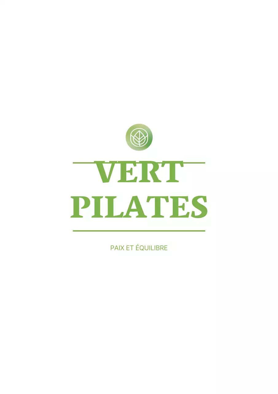 Concevoir une pochette à cordon pour une école de Pilates avec un logo représentant une feuille verte.