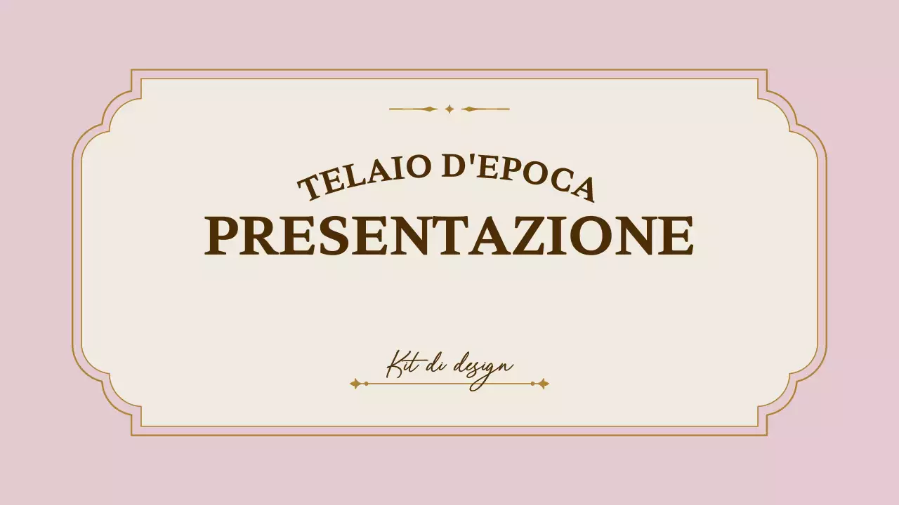 Kit di presentazione per cornici vintage in rosa e oro