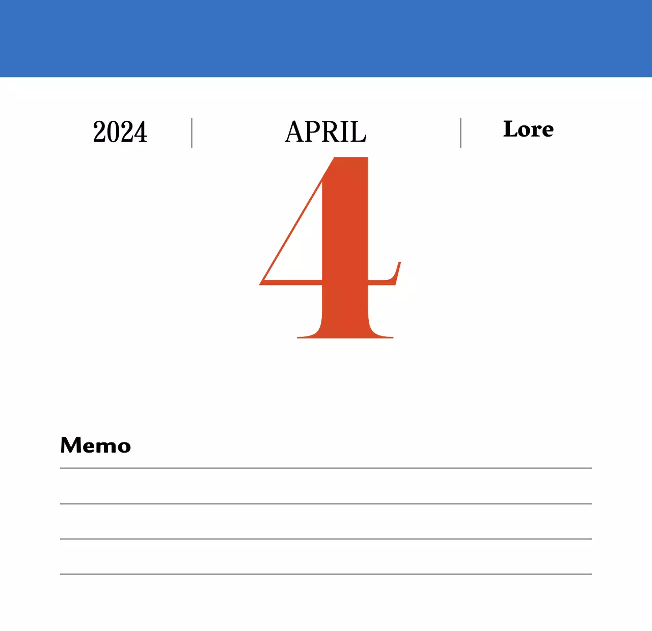 Retro-Konzept Nostalgie-Kalender in rot und blau