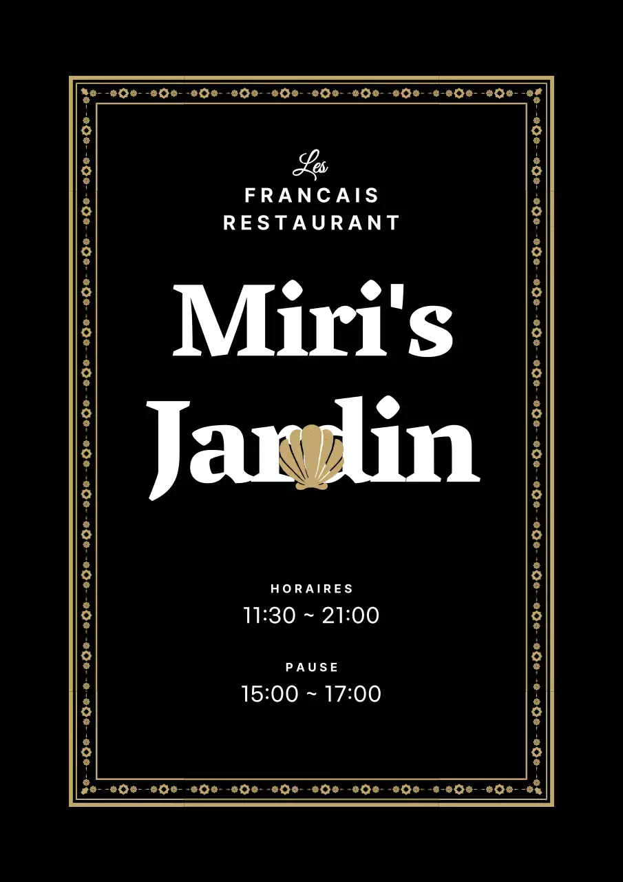 Style classique et épuré en noir et blanc pour le logo d'un restaurant.