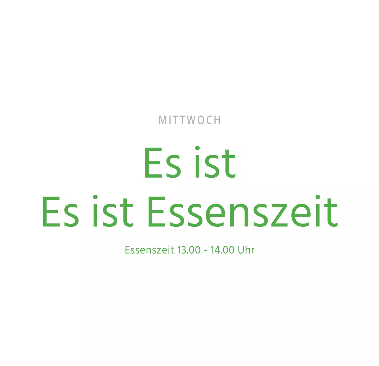 Niedlich illustrierter grüner Tischkalender mit Familienthemen