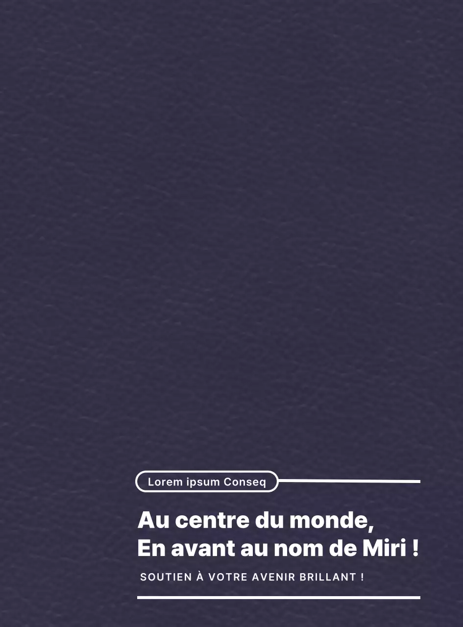 Mise en valeur du slogan de l'université grâce à un concept de mise en page simple