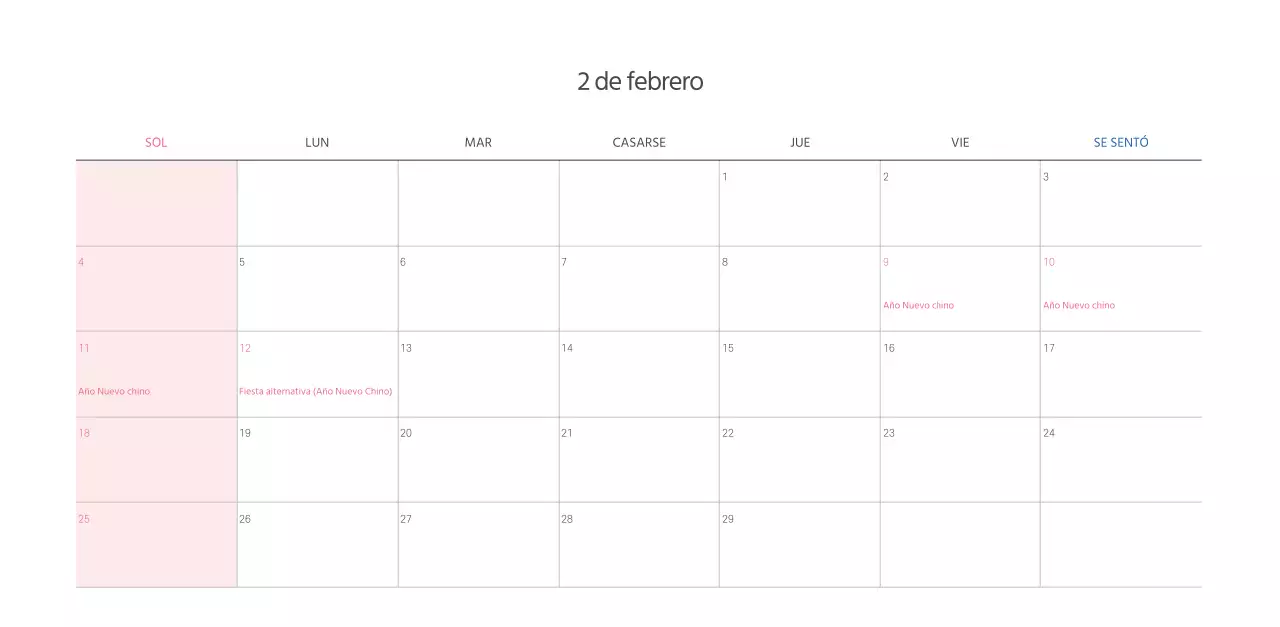 Calendario eclesiástico con cálidas ilustraciones