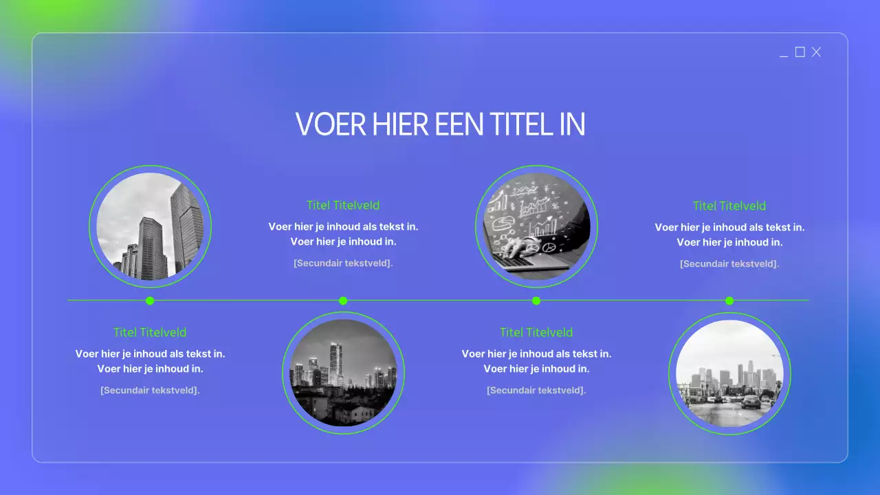 Eenvoudige mappen in blauw en fluorescerende kleuren