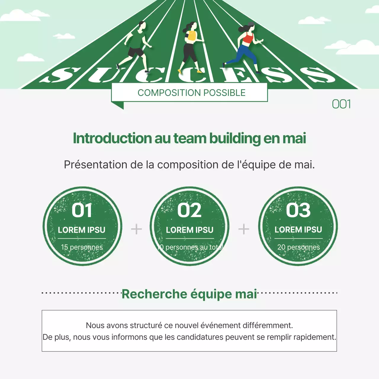 Promouvoir l'exercice physique en donnant l'impression d'un terrain de jeu verdoyant.