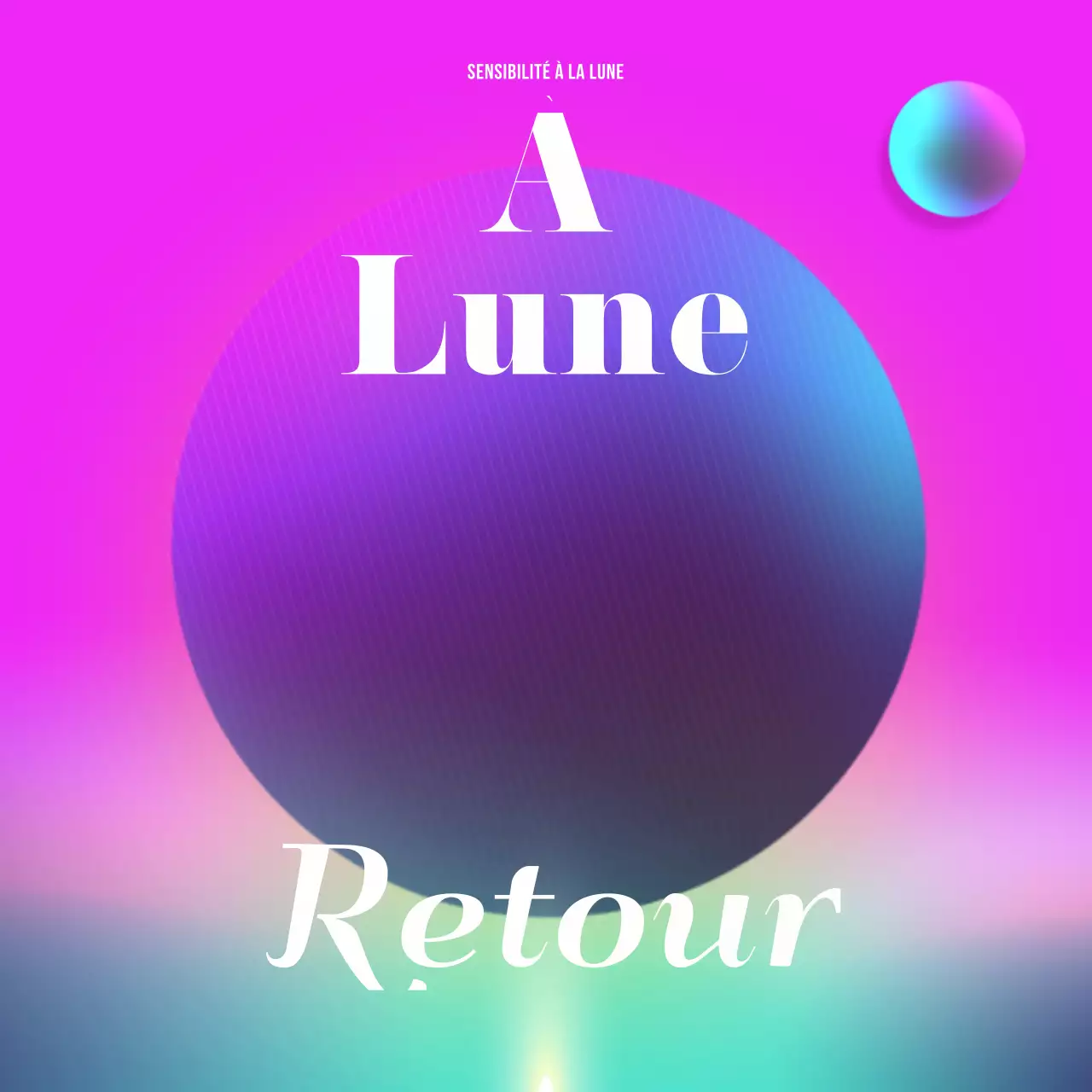 Pochette d'album rose et violet