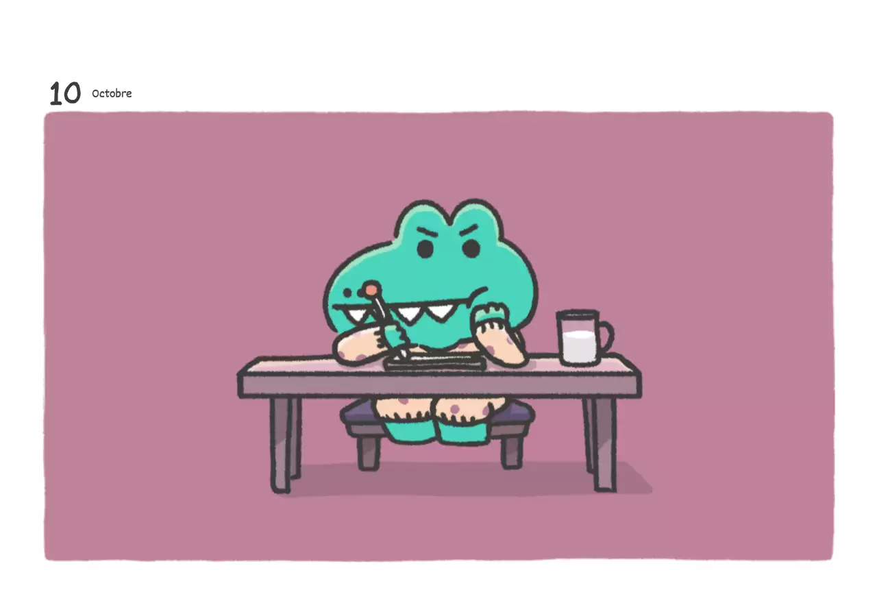 Un calendrier avec un joli concept d'illustration d'Argo