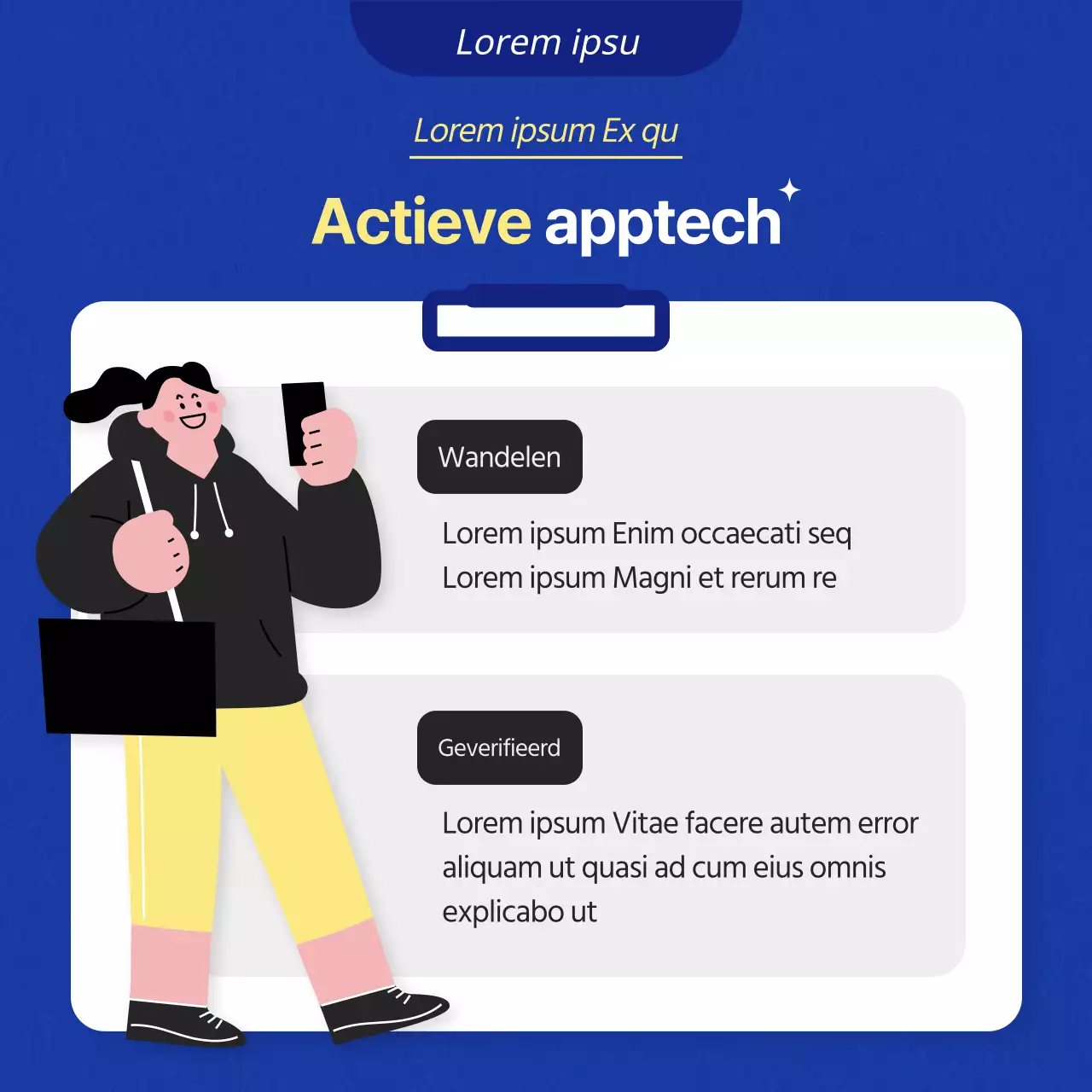 Blue and Yellow's College Life AppTech Tips kanaal beschrijvinga