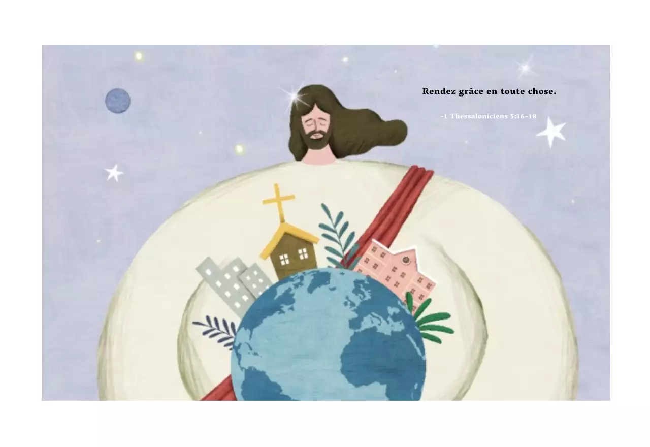 Illustration pastel de l'église