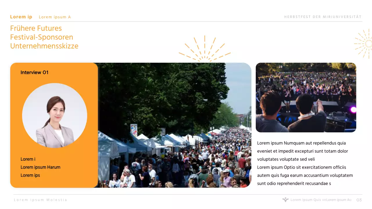 Einfache orangefarbene Präsentation zur Förderung des Hochschulfestes für Hochschulen und Universitäten