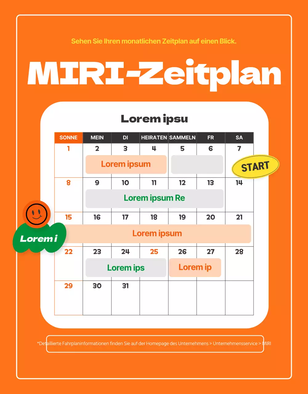 Lernen Sie unsere jungen, energiegeladenen, orangefarbenen internen Freiwilligen kennen (Detailseite)