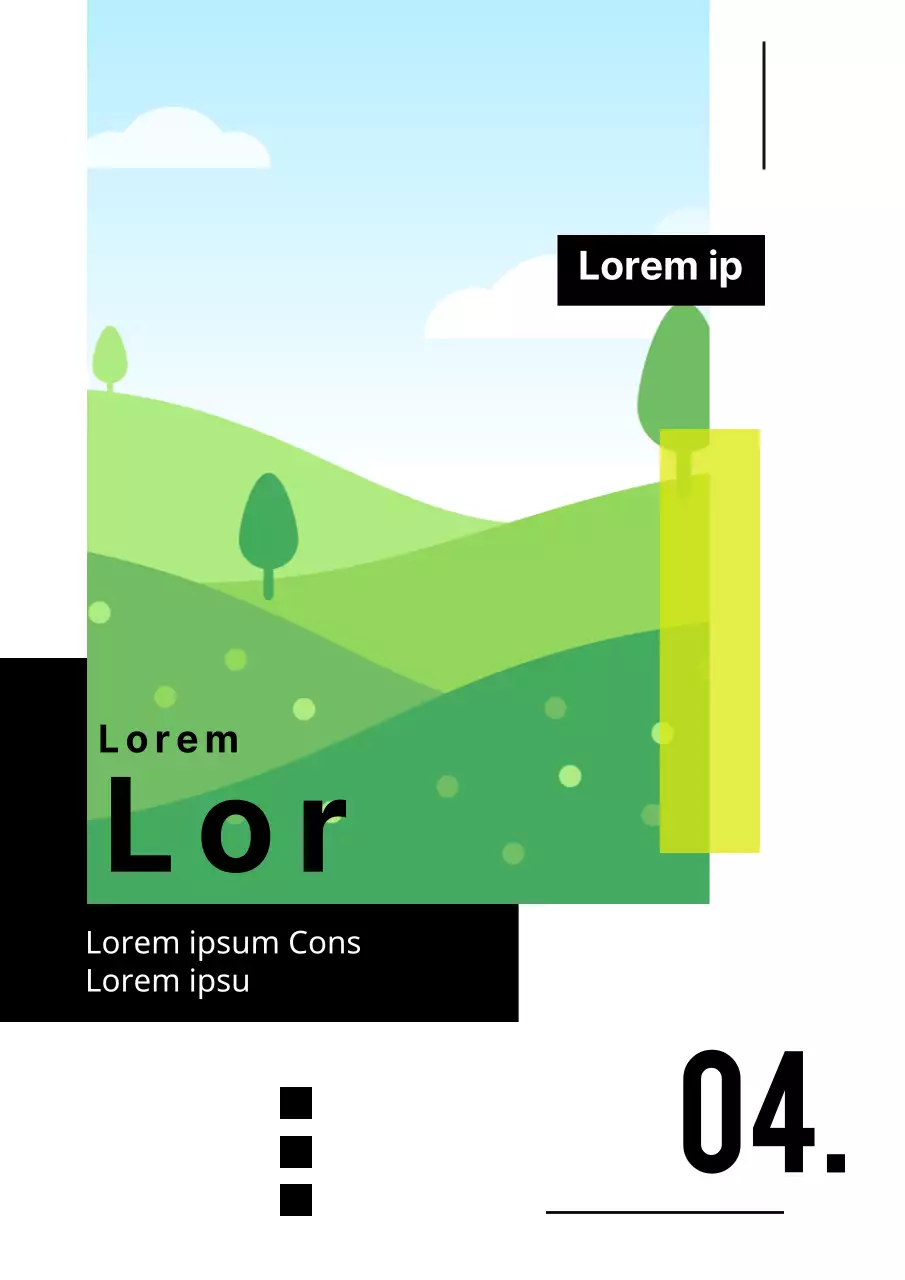 Verschiedene Layouts mit schwarzen und hellgrünen Fotos