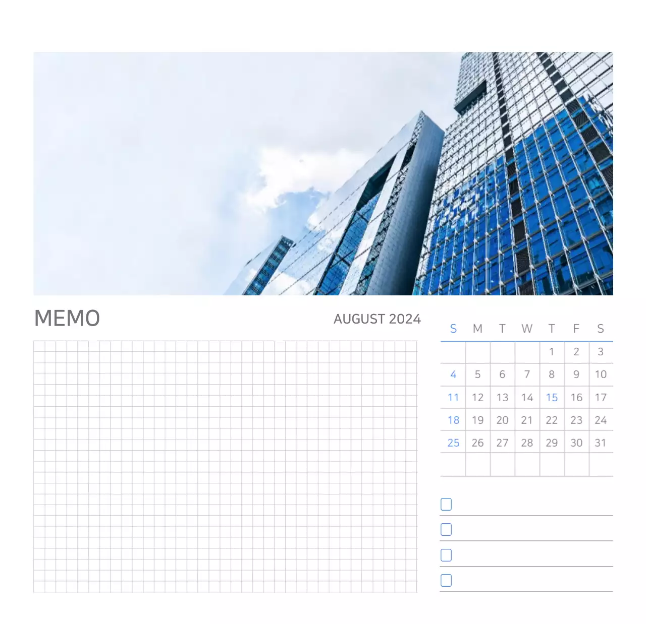 Weißer, sauberer Tischkalender für Unternehmen