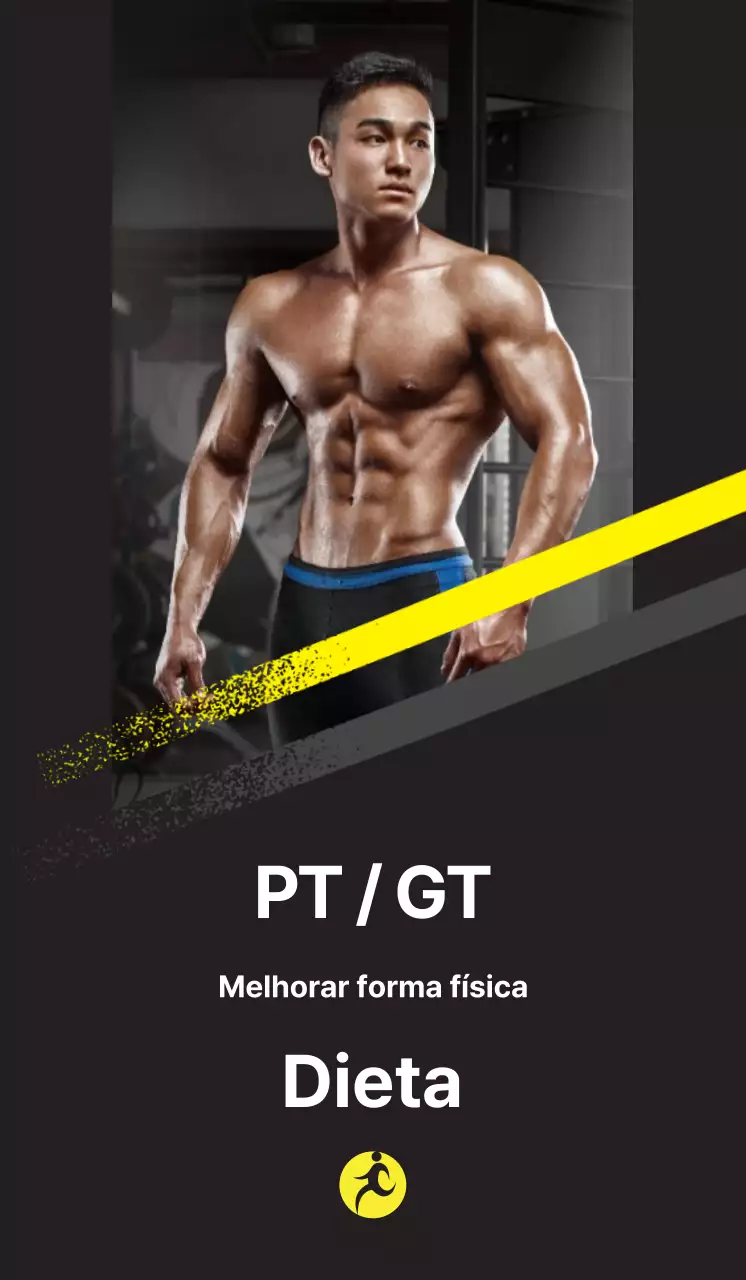 Eventos de saúde com fundo preto e amarelo