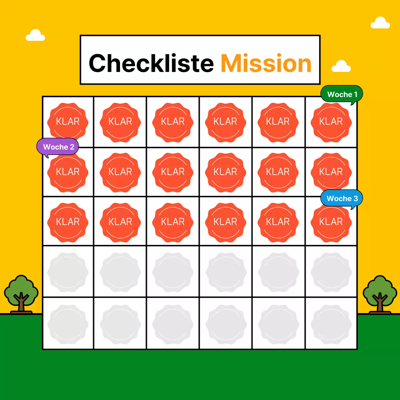 Cute Club Personal Mission CardNews Design