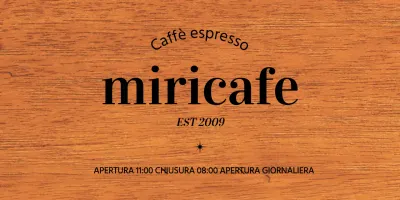 Semplice design del caffè con testo nero