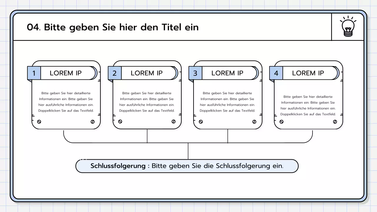 Ein Basis-Präsentationspaket in Gelb, Lindgrün und Blau