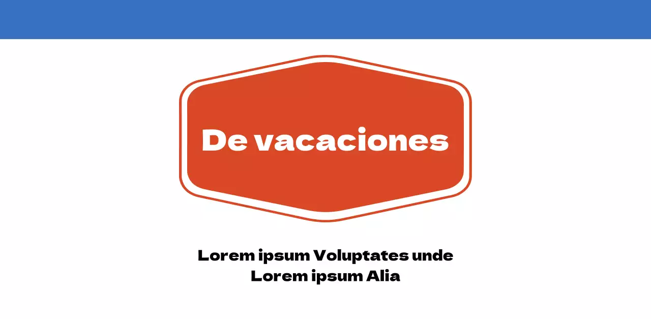 Calendario nostálgico de concepto retro en rojo y azul