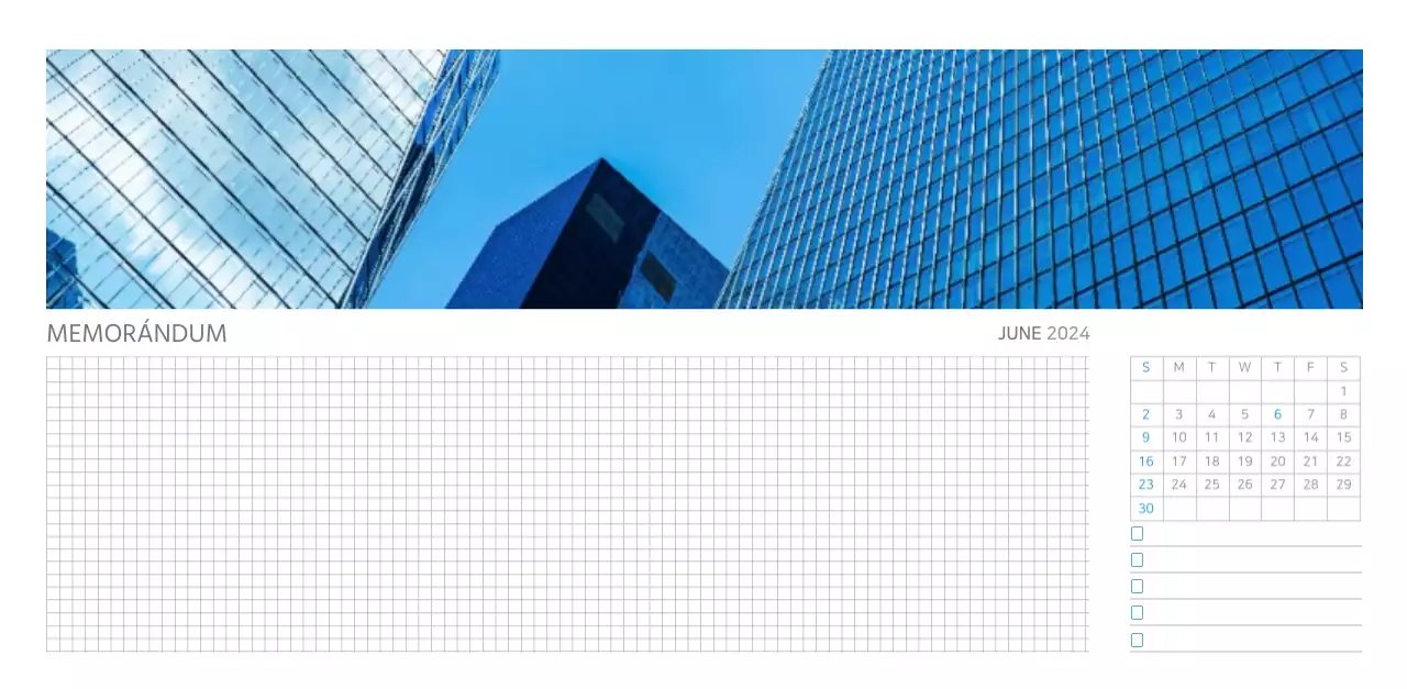 Calendario de empresa blanco y sencillo