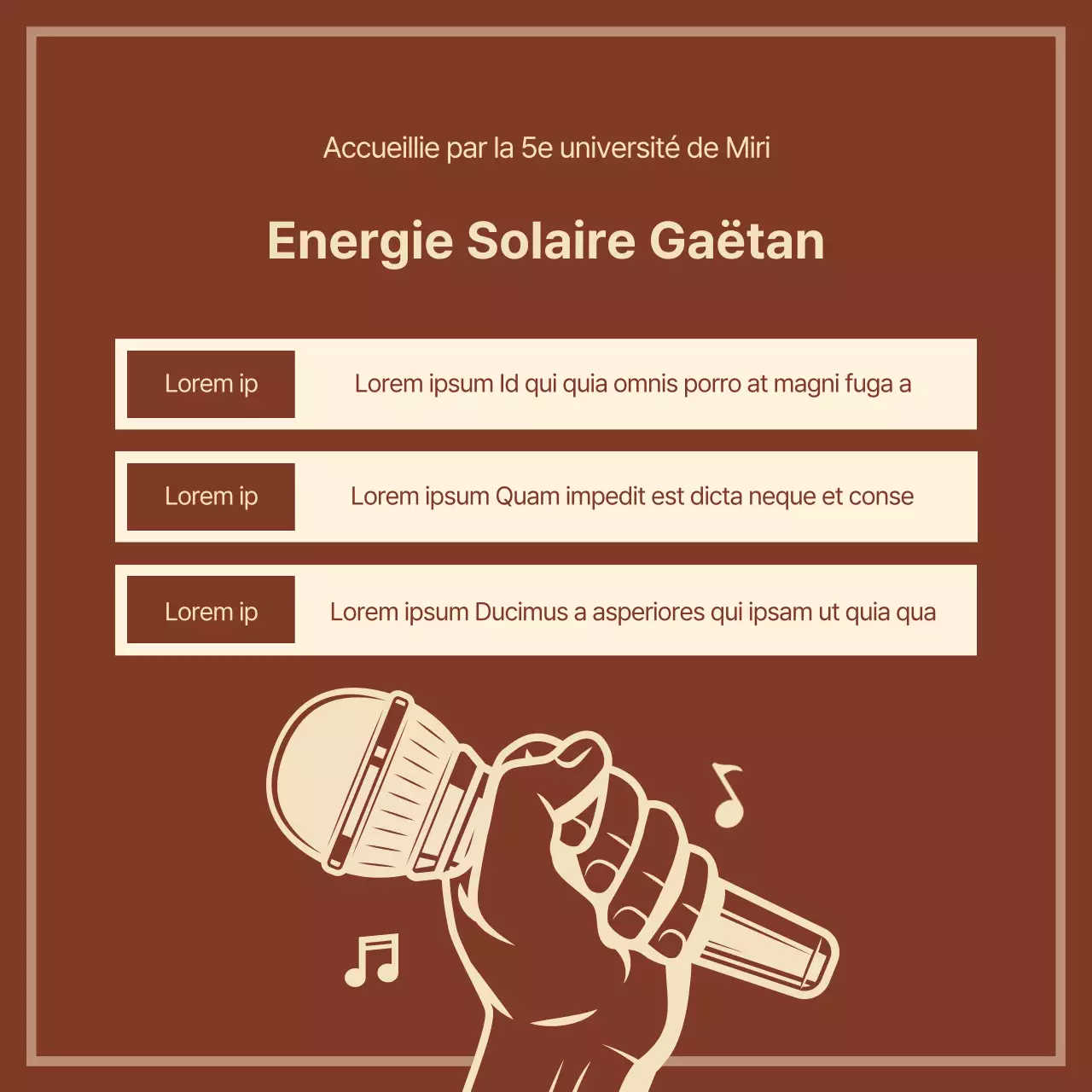 Festival universitaire de style vintage en rouge et beige à la centrale électrique de Gawangsun