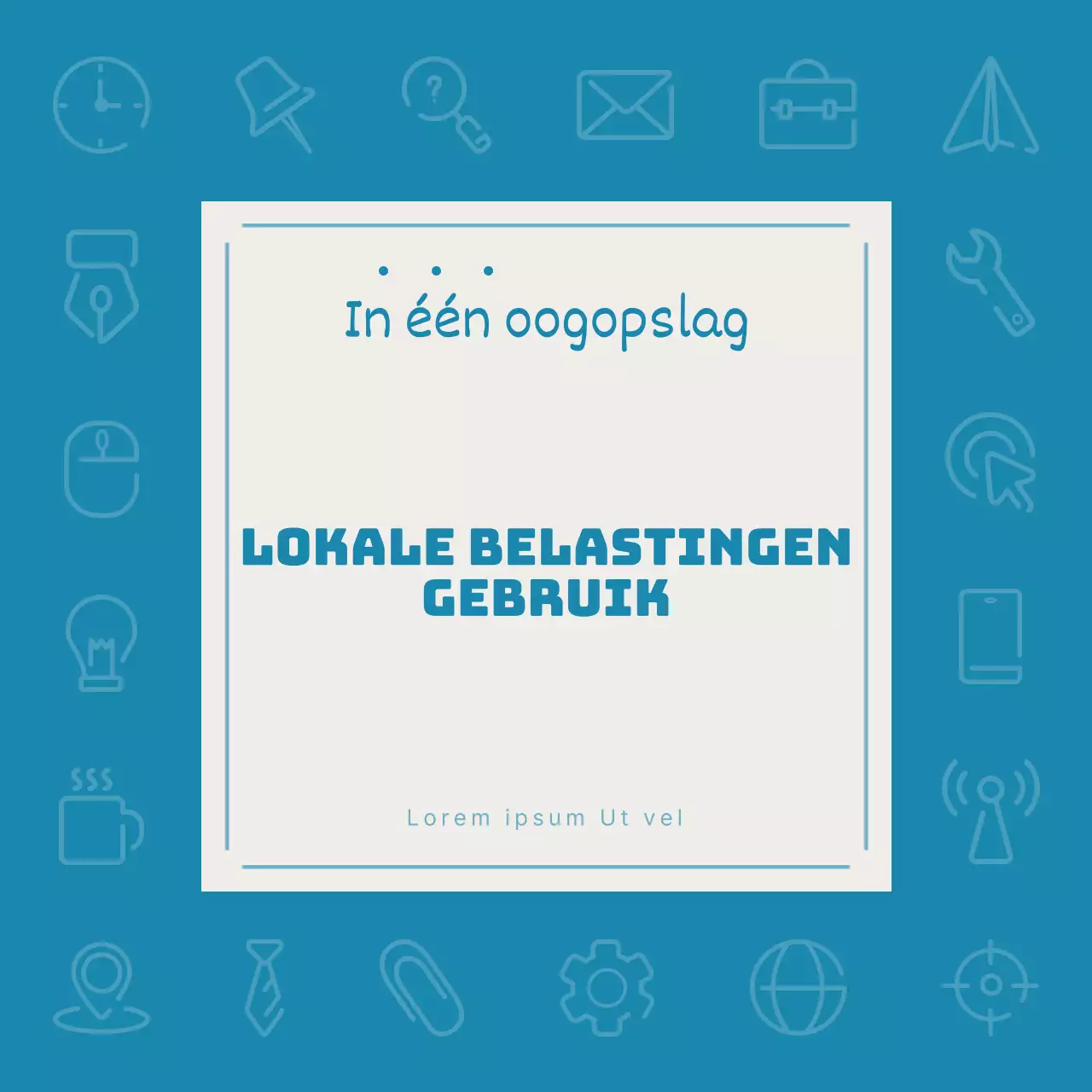 Een eenvoudig lokaal belastingadvieskantoor in blauw en ivoor promoten