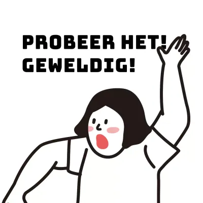 Witte illustratie grappig voedsel promotie