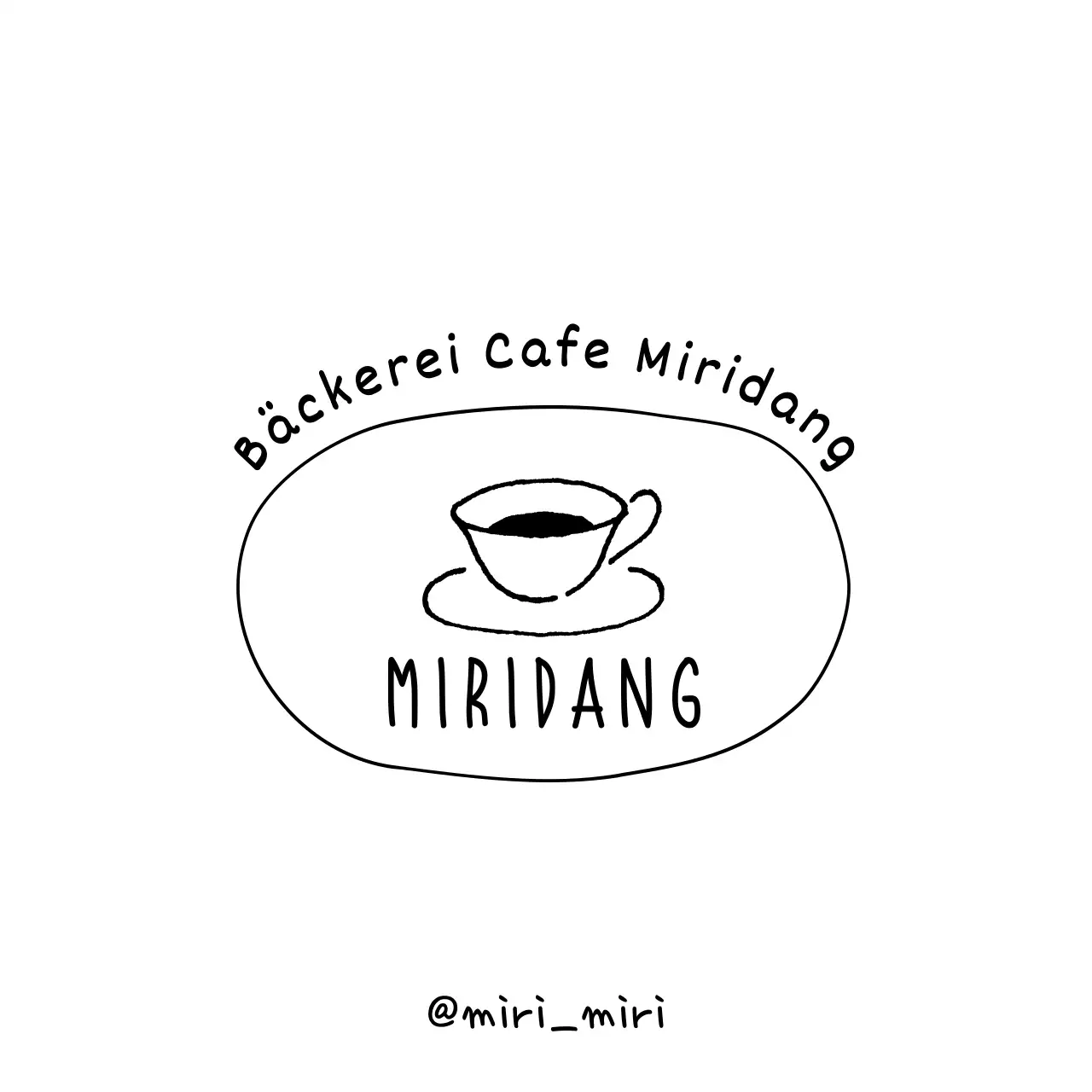 Cafe Design mit einfachen schwarzen Kaffee Illustration